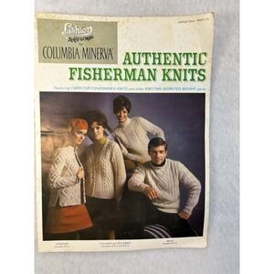 Vintage Columbia Minerva Authentic Fisherman Knits Leaflet 2514 Knitting Pattern